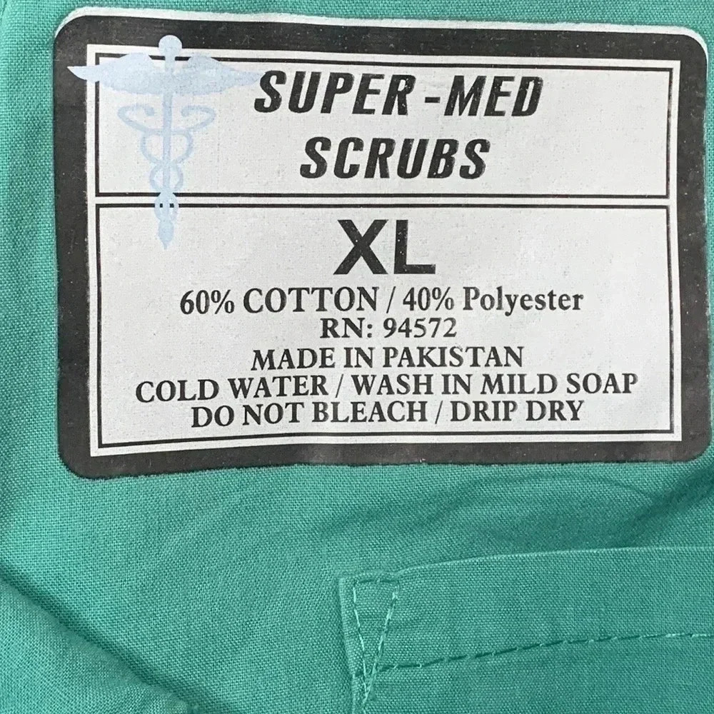Medical Scrubs Pants Drawstring 2 Pair Navy Blue Size XL NWT - Picture 10 of 10